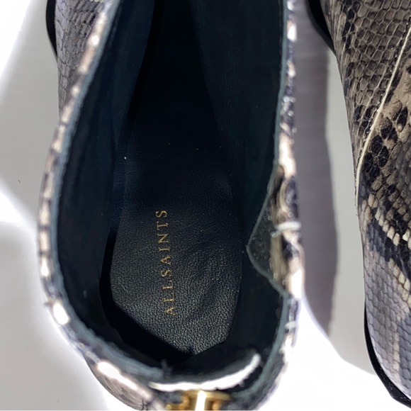 ALL SAINTS LENORA SNAKE PRINT LEATHER BOOTS Bootie Women’s SIZE 8 & 11 - Picture 14 of 14